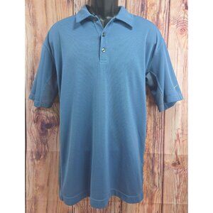 Nike Fit Dry Blue Polo Golf Large Dri-Fit